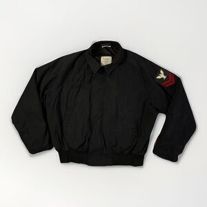 Vintage 90s US Navy Bomber Jacket Size L Short